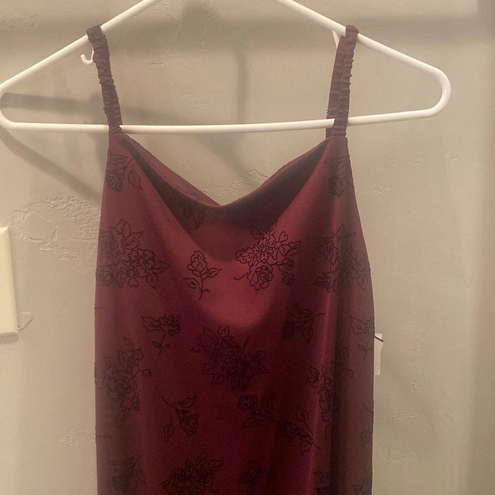 Maroon purple long dress